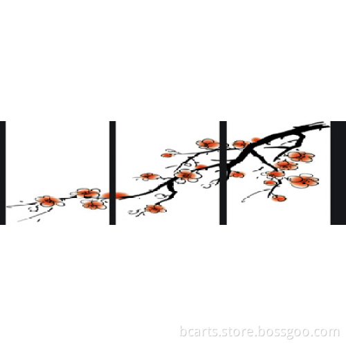 Hot selling beautiful large pictures for fabric painting flower for office decor